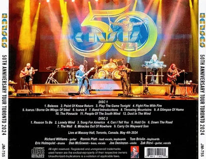 KANSAS / 50TH ANNIVERSARY TOUR TORONTO 2024 (2CDR)
