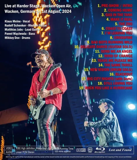 ESCORPIONES / WACKEN OPEN AIR 2024 (1BDR)