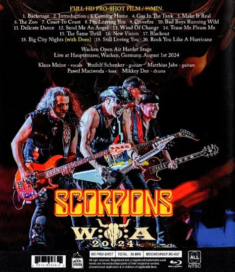 SCORPIONS / WACKEN OPEN AIR 2024 HD PRO-SHOT (1 HABITACIÓN)