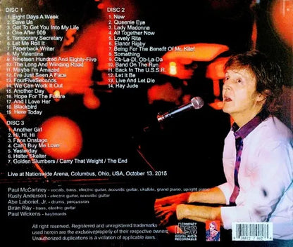 PAUL MCCARTNEY / ALLÁ EN OHIO 2015 (3CDR)