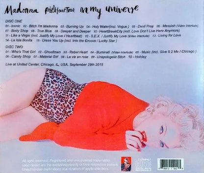 MADONNA / EN MI UNIVERSO Gira Corazón Rebelde (2CDR)