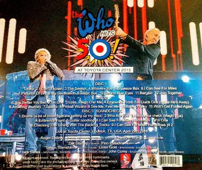 THE WHO / ¡CUMPLIÓ 50 AÑOS! EN EL TOYOTA CENTER 2015 (3CDR)