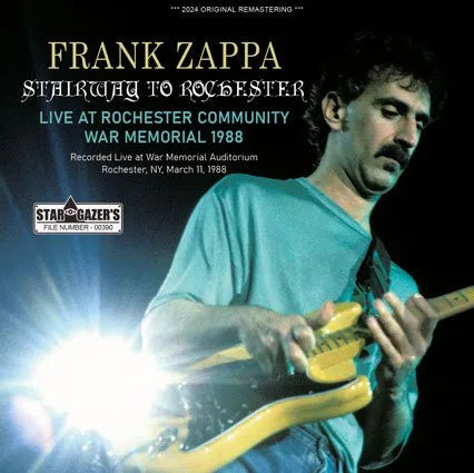 FRANK ZAPPA / STAIRWAY TO ROCHESTER LIVE AT ROCHESTER COMMUNITY WAR MEMORIAL 1988 (2CDR)