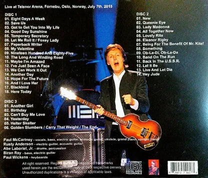 Paul McCartney / Allá en Oslo 2015 (3CDR)