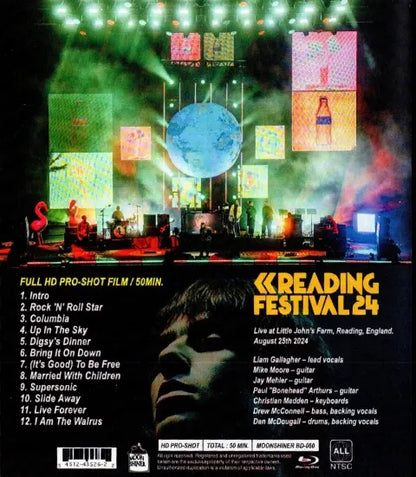 LIAM GALLAGHER / FESTIVAL DE LECTURA 2024 HD PRO-SHOT (1 HABITACIÓN)