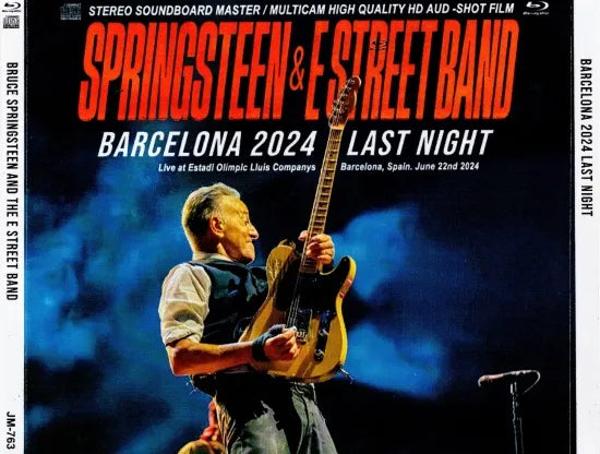 BRUCE SPRINGSTEEN &amp; THE E STREET BAND / BARCELONA 2024 ÚLTIMA NOCHE ESTÉREO SBD (3CDR+1BDR)