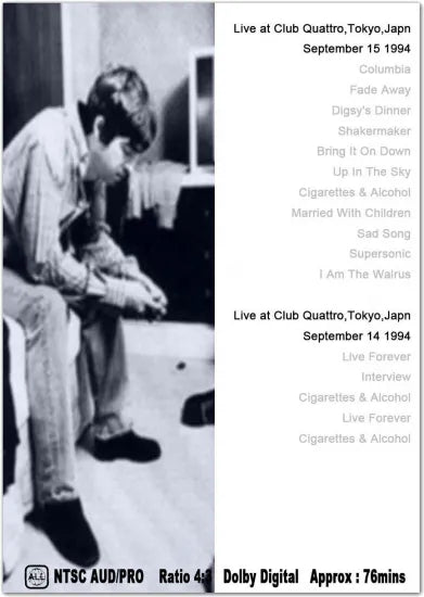 Oasis / Quattro  PRO SHOT (1DVDR)