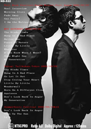 OASIS / in japan 2001-2005 PRO SHOT (1DVDR)