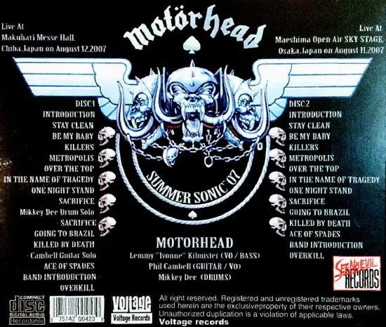 MOTORHEAD / SUMMER OF DEATH (2CDR)