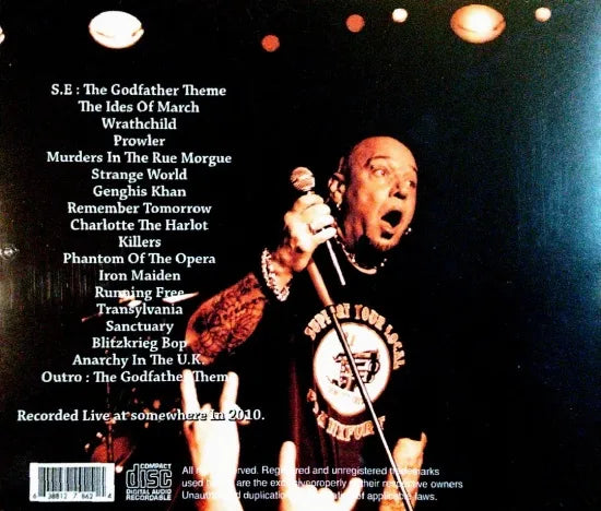 PAUL DI'ANNO / MURDERS IN CYCLONE 30th Anniversary Tour (1CDR)