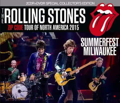 THE ROLLING STONES / ZIP CODE TOUR DEL NORD AMERICA 2015 SUMMERFEST MILWAUKEE (2CDR+1DVDR)