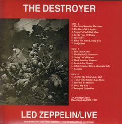 LED ZEPPELIN / THE DESTROYER STORONGEST EDITION (3CD)