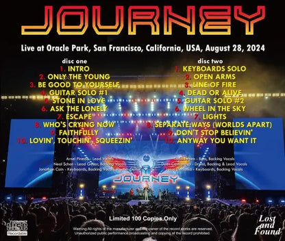 JOURNEY / THE SUMMER STADIUM TOUR IN SF 2024 (2CDR)