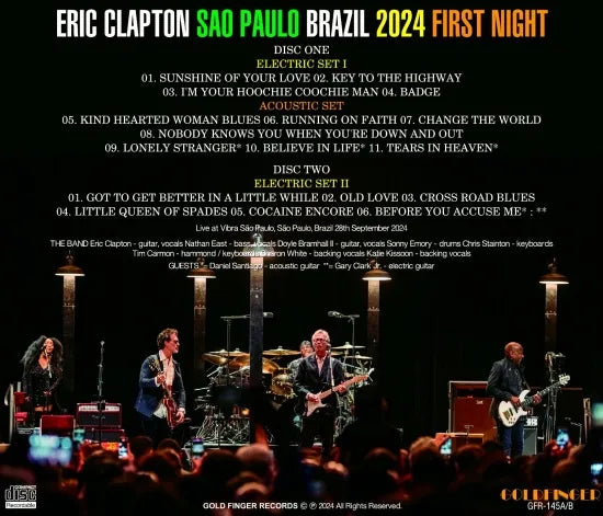 ERIC CLAPTON / SAO PAULO 2024 FIRST NIGHT (2CDR)