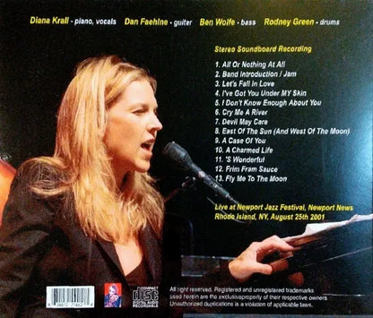 Diana Krall / Festival de Jazz de Newport 2001 CAJA DE SONIDO ESTÉREO (1 CD)