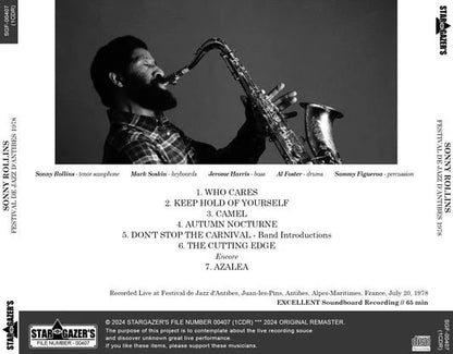 SONNY ROLLINS / FESTIVAL DE JAZZ D'ANTIBES 1978 (1CDR)