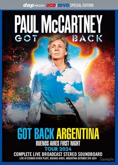 PAUL McCARTNEY / GOT BACK ARGENTINA 2024 BUENOS AIRES PRIMA NOTTE (2CD+1DVD)
