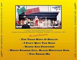LED ZEPPELIN / ATLANTA INTERNATIONAL POP FESTIVAL 1969 (1CD)