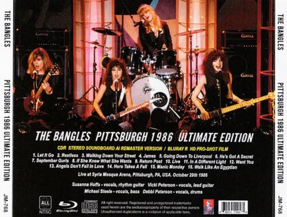 THE BANGLES / PITTSBURGH 1986 EDICIÓN DEFINITIVA SBD estéreo y HD Pro-shot (1 CDR + 1 BDR)