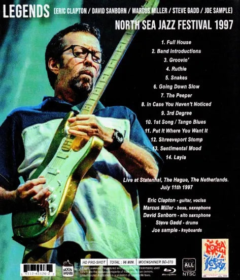 LEYENDAS (ERIC CLAPTON / DAVID SANBORN / MARCUS MILLER / STEVE GADD / JOE SAMPLE) / FESTIVAL DE JAZZ DEL MAR DEL NORTE 1997 HD PRO-SHOT (1BDR)