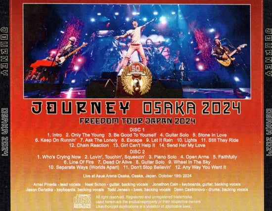 JOURNEY / OSAKA 2024 50th Anniversary (2CDR)