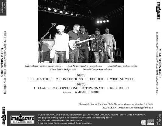 MIKE STERN BAND / ECHOES Y OTRAS CANCIONES EN HOT JAZZ CLUB 2024 (2CDR)