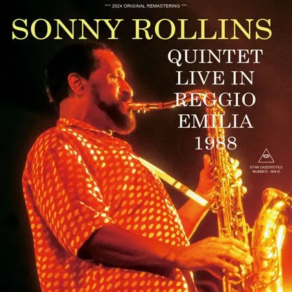 SONNY ROLLINS QUINTET / LIVE IN REGGIO EMILIA 1988 (1CDR)