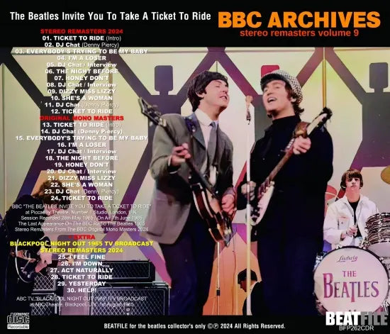 THE BEATLES / The Beatles Invite You To Take A Ticket To Ride  BBC ARCHIVES STEREO REMASTERS VOL.9 (1CDR)
