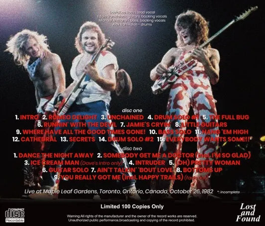VAN HALEN / TORONTO 1982 CAJA DE SONIDO (2 CD)