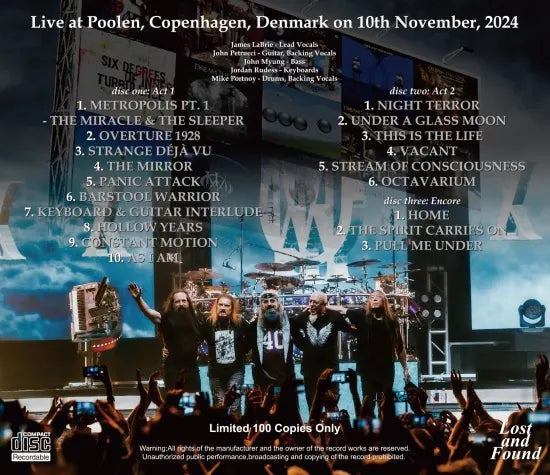 DREAM THEATER / COPENHAGUE 2024 GIRA DEL 40 ANIVERSARIO 2024-2025 (3CDR)