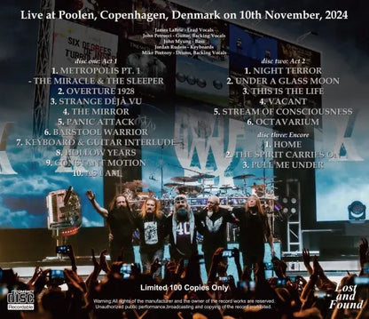 DREAM THEATER / COPENHAGUE 2024 GIRA DEL 40 ANIVERSARIO 2024-2025 (3CDR)