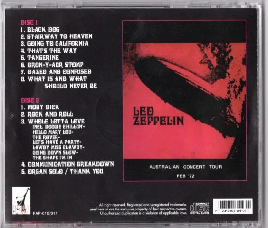 LED ZEPPELIN / RUMBLE IN SYDNEY (2CD)