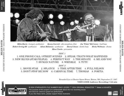 MILES DAVIS / CONCIERTO EN BOSTON 1987 2024 VERSIÓN ACTUALIZADA (2 CD)