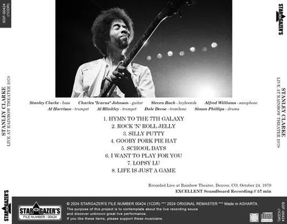 STANLEY CLARKE / DAL VIVO AL RAINBOW THEATER 1979 (1CDR)