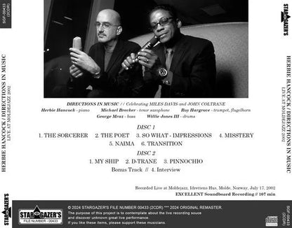 HERBIE HANCOCK / DIRECTIONS IN MUSIC / LIVE AT MOLDEJAZZ 2002 (2CDR)