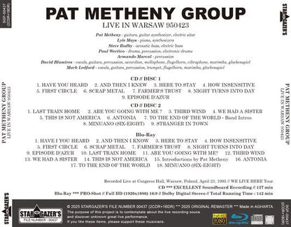 GRUPO PAT METHENY / VIVE EN VARSOVIA 950423 (2 CDR + 1 BDR)
