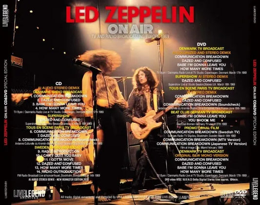 LED ZEPPELIN / ON AIR TV AND RADIO BROADCASTING EUROPE 1969  CD&DVD SPECIAL EDITION (1CD+1DVD)