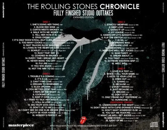 The Rolling Stones / CHRONICLE FULLY FINISHED STUDIO OUTTAKES REVISED AND REMASTERED EXPANDED EDITION 4CD