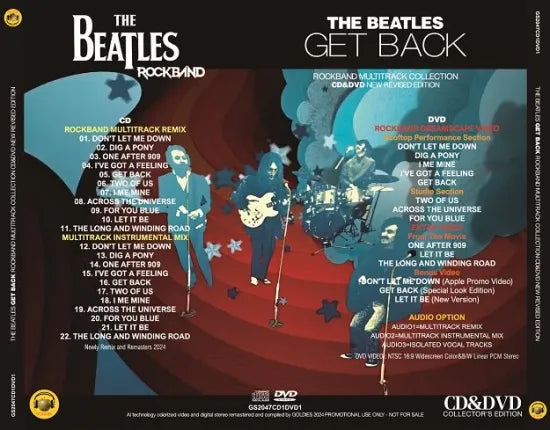 THE BEATLES / GET BACK ROCKBAND MULTITRACK COLLECTION (1CD+1DVD)