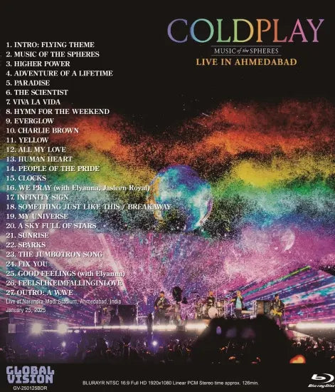 COLDPLAY / EN DIRECTO EN AHMEDABAD 2025 (1HAB)