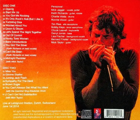 THE ROLLING STONES / 14 ON FIRE IN ZURICH (2CDR)