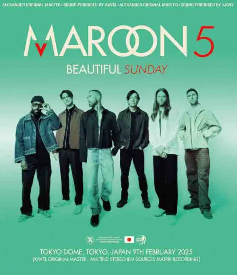 MAROON 5 / Hermoso domingo 2025 Tokio 3.ª noche (1 hab. + 1 DVD)