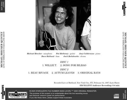 MICHAEL BRECKER QUINTET / LIVE AT BIRDLAND 970204 LATE SHOW (2CDR)