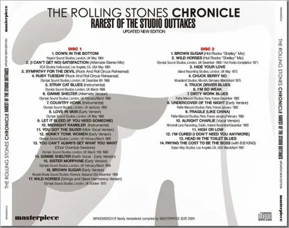 THE ROLLING STONES / CHRONICLE RAREST OF THE STUDIO OUTTAKES UPDATED NEW EDITION 2024 (2CD)