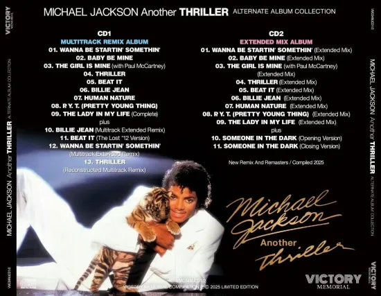 MICHAEL JACKSON / OTRO ÁLBUM REMIX MULTIPISTA + MEZCLA EXTENDIDA DE "THRILLER" (2 CD)