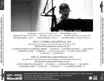 THE ZAWINUL SYNDICATE WITH JOHN McLAUGHLIN / JAZZ FESTIVAL IN EUROPE 1995 (2CDR)