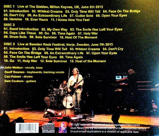 ASIA / MILTON KEYNES SWEDEN ROCK FESTIVAL 2013 (3CDR)