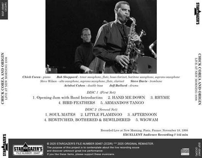 CHICK COREA AND ORIGIN / LIVE AT NEW MORNING 1998 (2CDR)