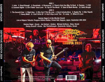 SAMMY HAGAR / DEFINITIVE NAGOYA 2024 IEM Sound (2CDR)