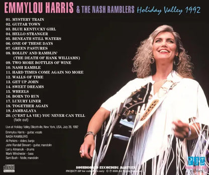 EMMYLOU HARRIS & THE NASH RAMBLERS / HOLIDAY VALLEY 1992 (1CDR)
